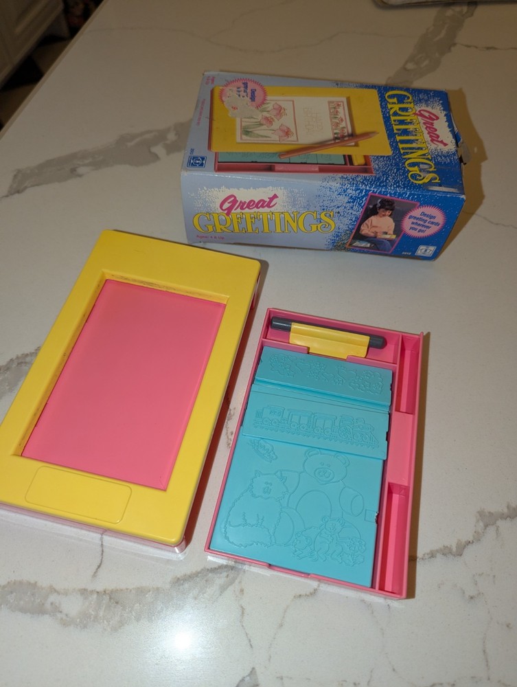 1992 Hasbro Great Greetings Travel Card Maker