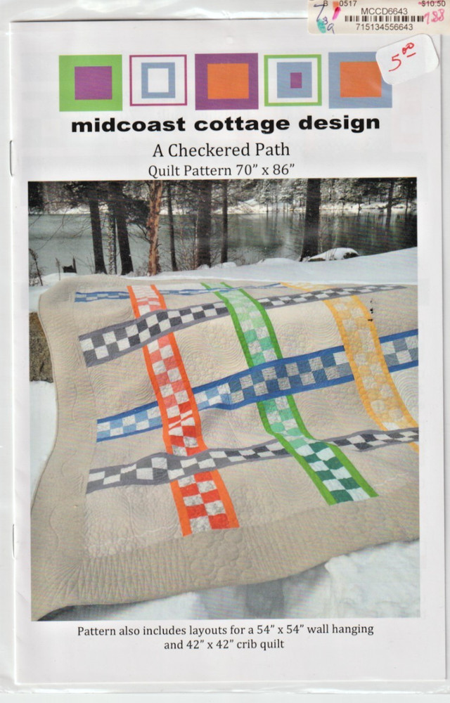 A Checkered Path - QUILT PATTERN - Quilt, Wall hanging, Crib Quilt
