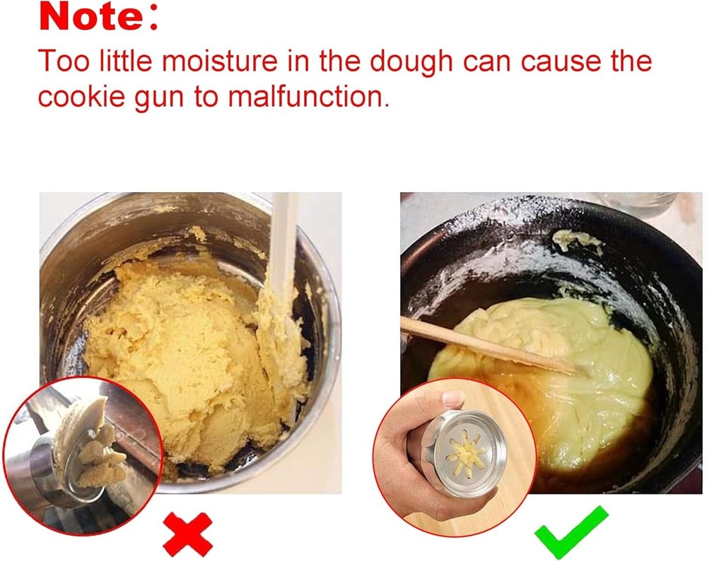 Adjustable Cookie Press Gun with 20 Decorative Discs for Effortless Baking Fun