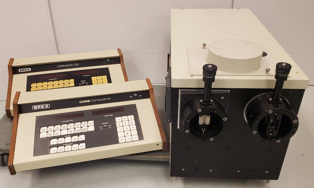 Spex 500M Spectrometer w CD2 & CD2B Compudrive drive units, OP manual