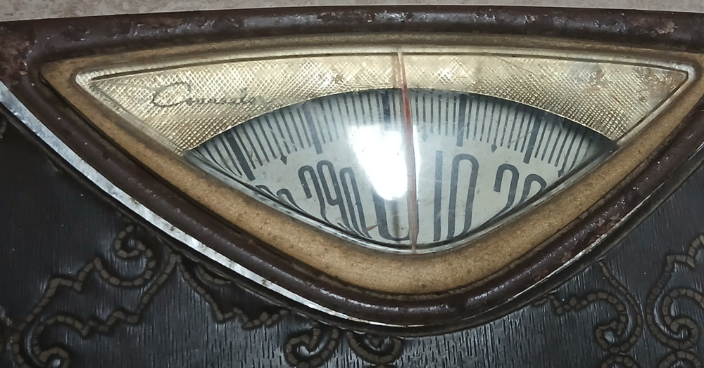 Vintage Counselor Floor Scale Retro Bathroom Scale Working