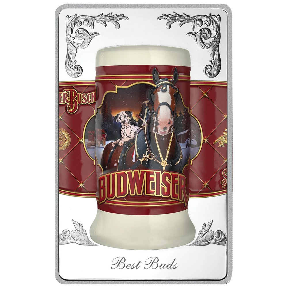 Budweiser Beer Stein Set of 3 Bars in Gift Box