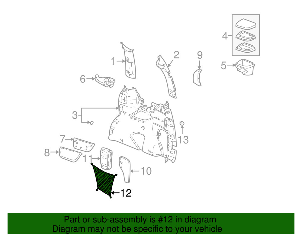 Genuine GM Cargo Net 10261608