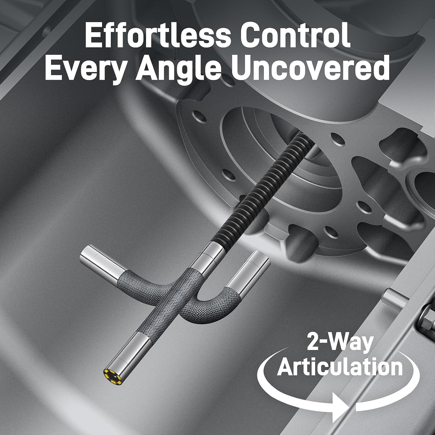 Teslong Two-Way Articulating Borescope 5.5mm Slim Probe Industrial Endoscope