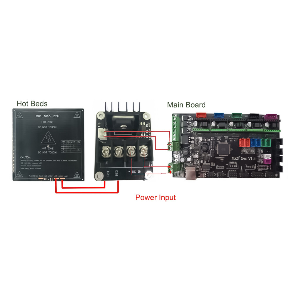 12-24V MOSFET High Current Load Hot Bed Module 3D Printer Power Expansion Board