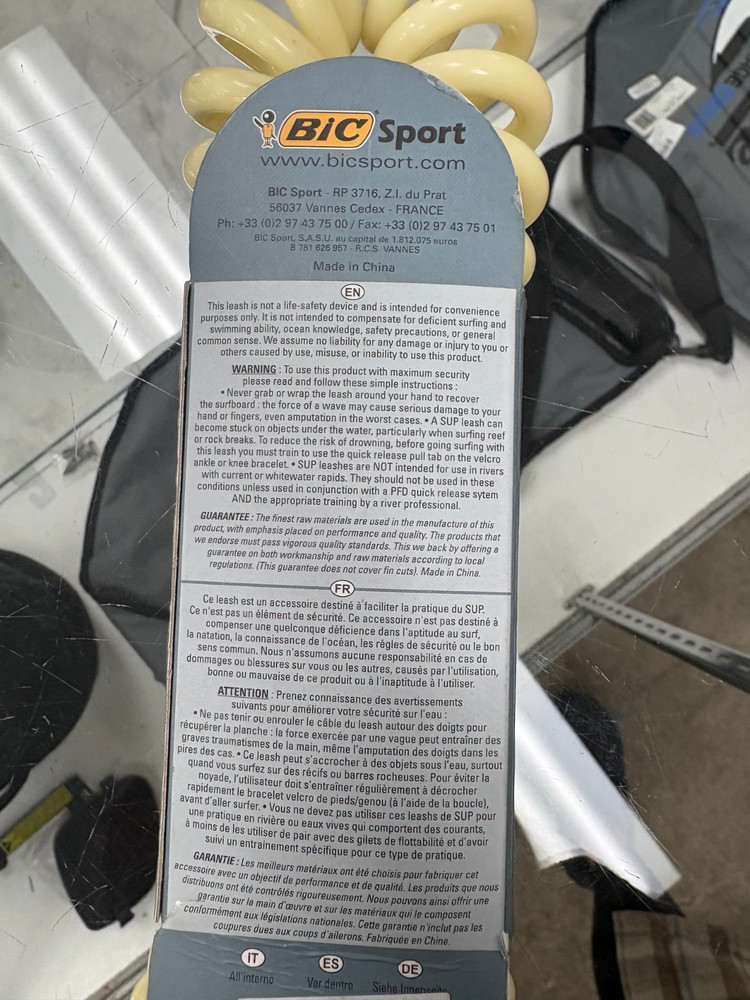 BIC SUP COIL LEASH 11FT - NEW