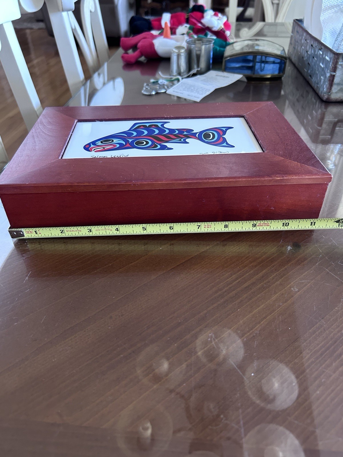 Salmon Legend Joe Wilson Tile Art Box