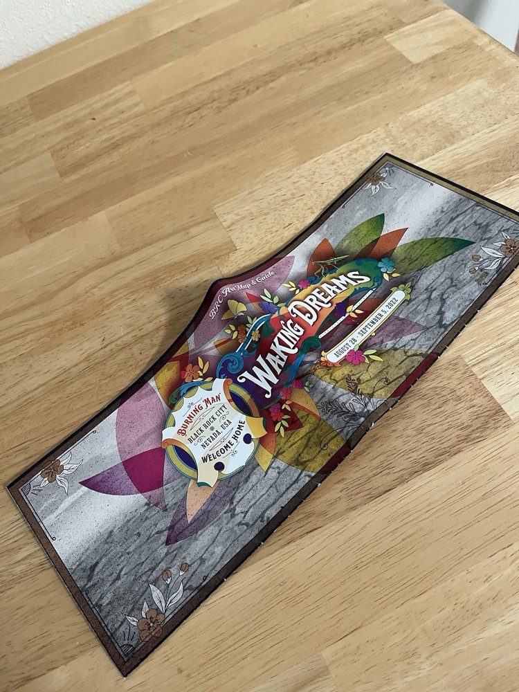 Burning Man 2022 Ticket Stub + Event Booklet & Map