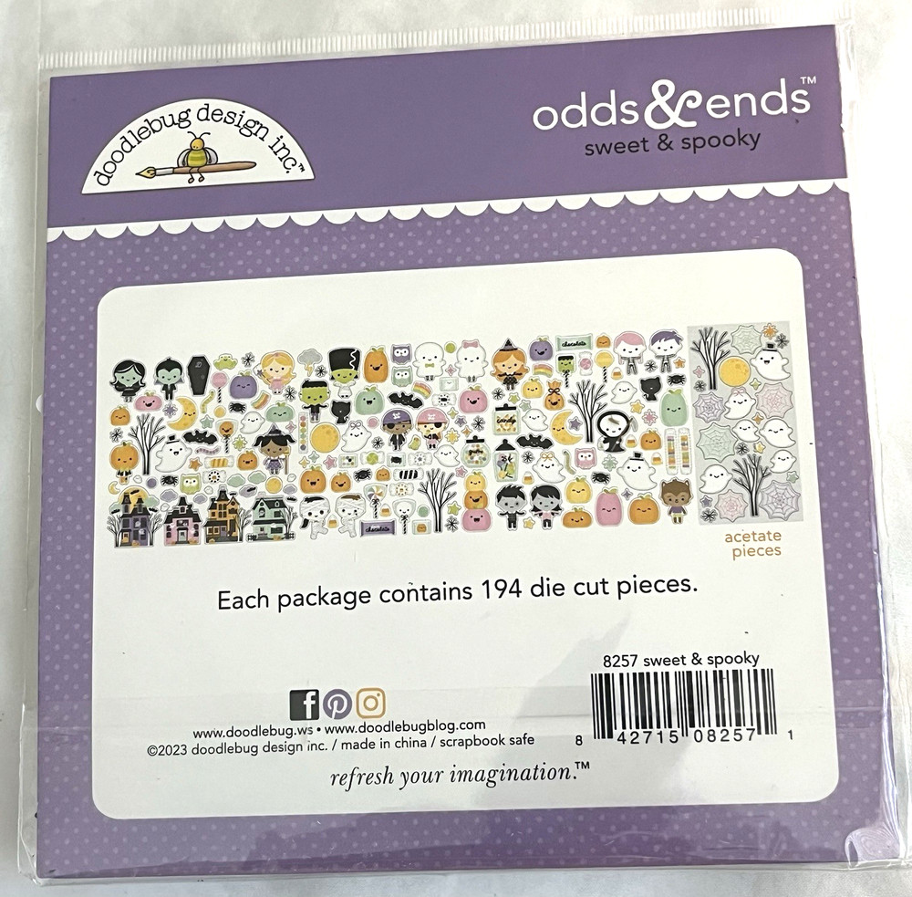 Doodlebug Design Odds & Ends + Chit Chat Die Cast Pieces Halloween
