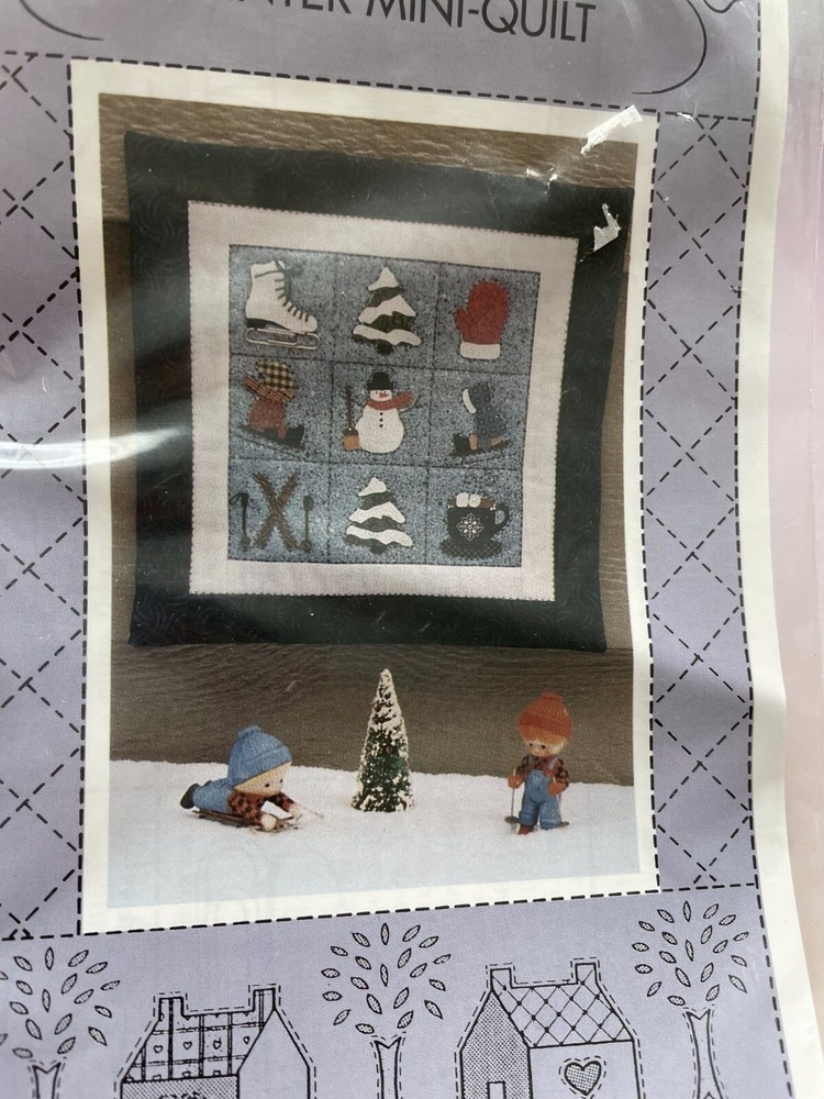 Winter Mini Quilt Sewing Pattern Diagram