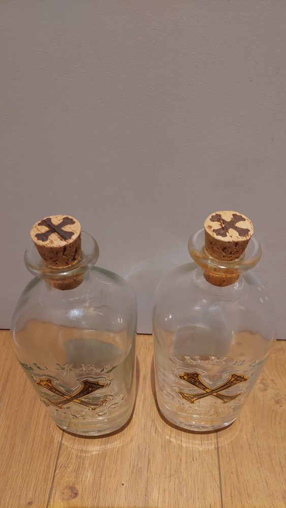 2x Empty Bumbu Rum Bottle 70cl
