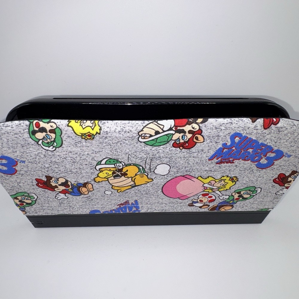 Nintendo Switch 2 Dock Cover Screen Protector Decor Sleeve Super Mario 3 Game