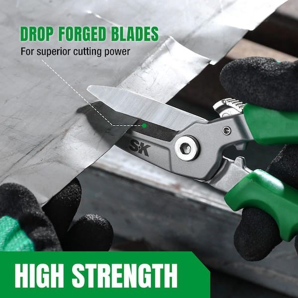 SK 8In Drop Forged Shears Aviation Snips