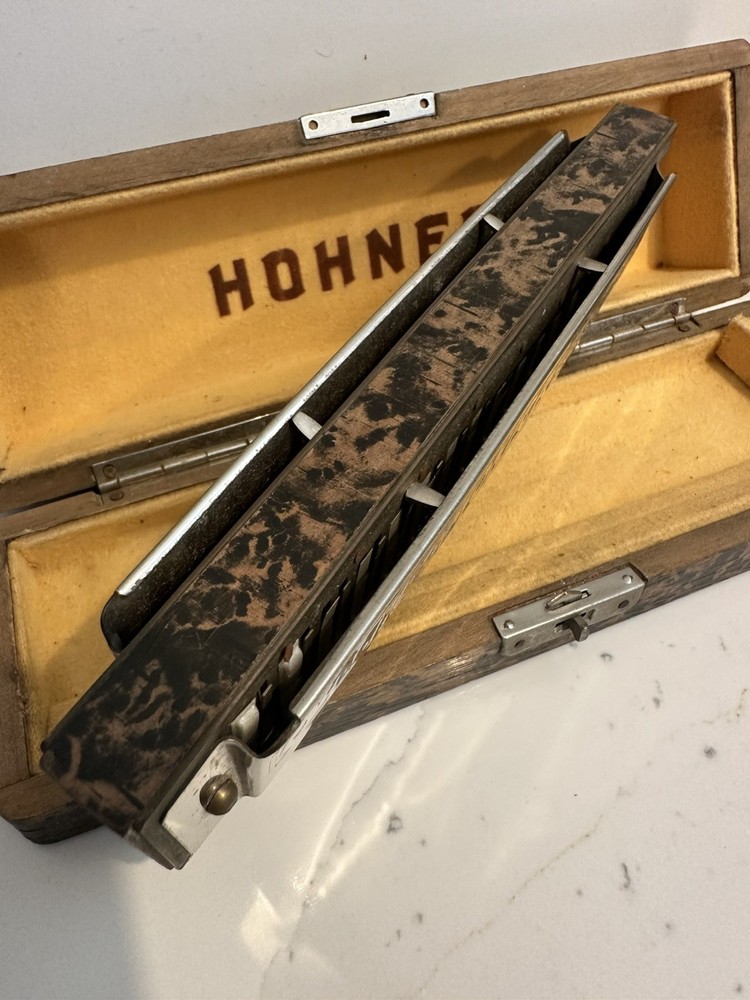 Hohner The 64 Chromonica 4 Octaves Harmonica Professional w/ Case - Untested