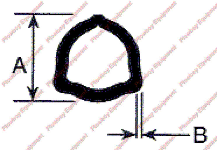 PTO OUTER Profile Triangular Tube Fits Bondioli & Pavesi 100 Series Size 3 & 4