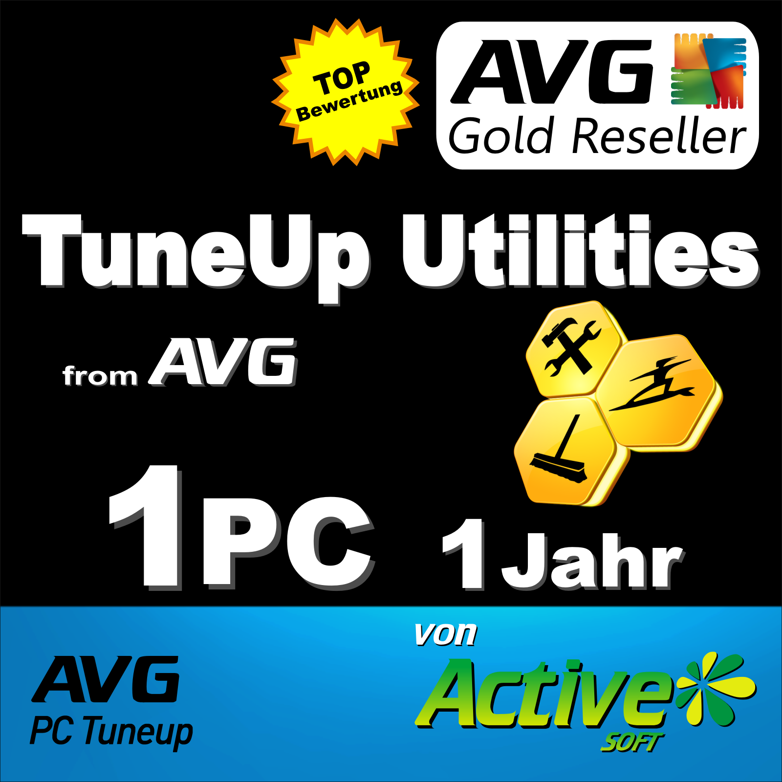 AVG PC TuneUp 2023 1 PC Vollversion 1 Jahr TuneUp Utilities DE Tune Up 2022 NEU