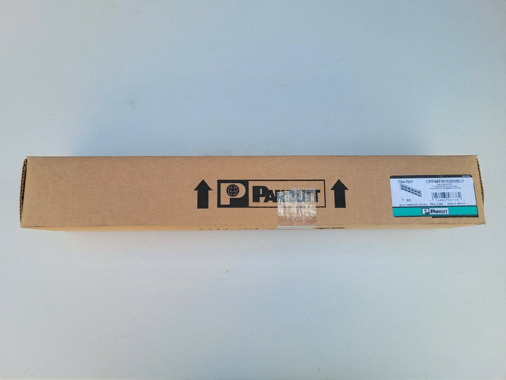 BRAND NEW Panduit CPP48FMVNSWBLY Mini-Com Flush Mount 48 Port Patch Panel