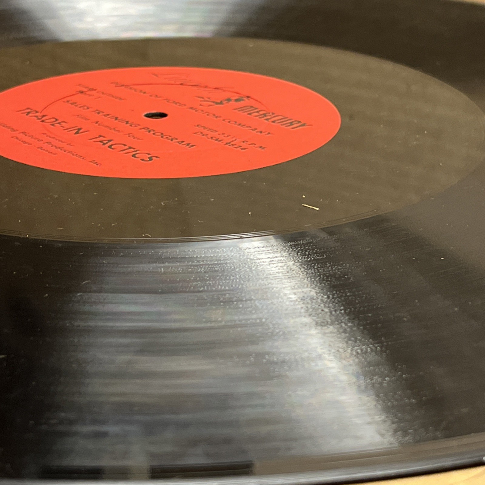 Ford Lincoln Mercury Sales Training 16” Transcription Records with Case