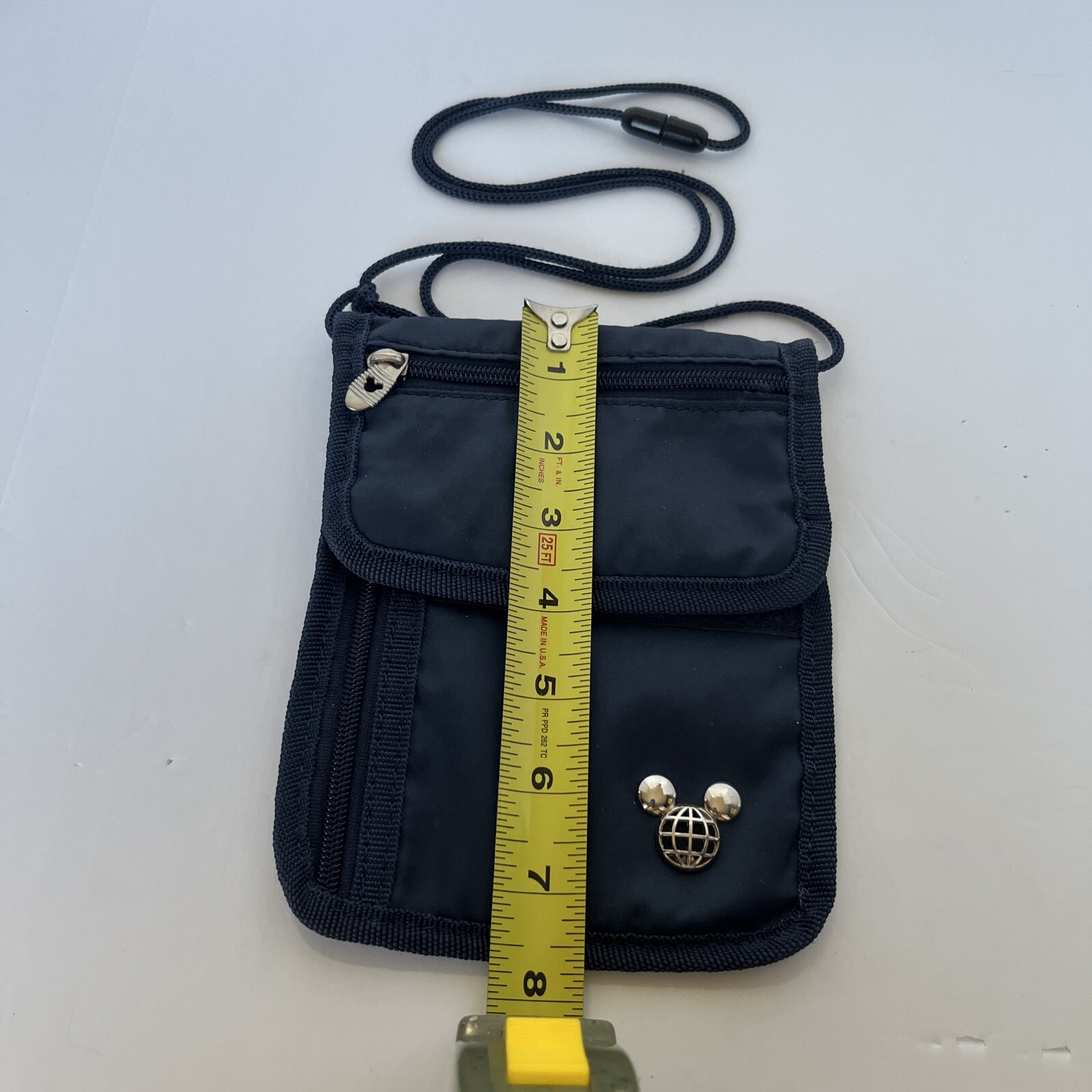 Disney TAG Travel Accessories Gear Navy Blue Neck Wallet ID Holder Bag