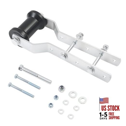 Adjustable Rubber Keel Roller, Tongue Mount with Panel Bracket Assembly, 5"