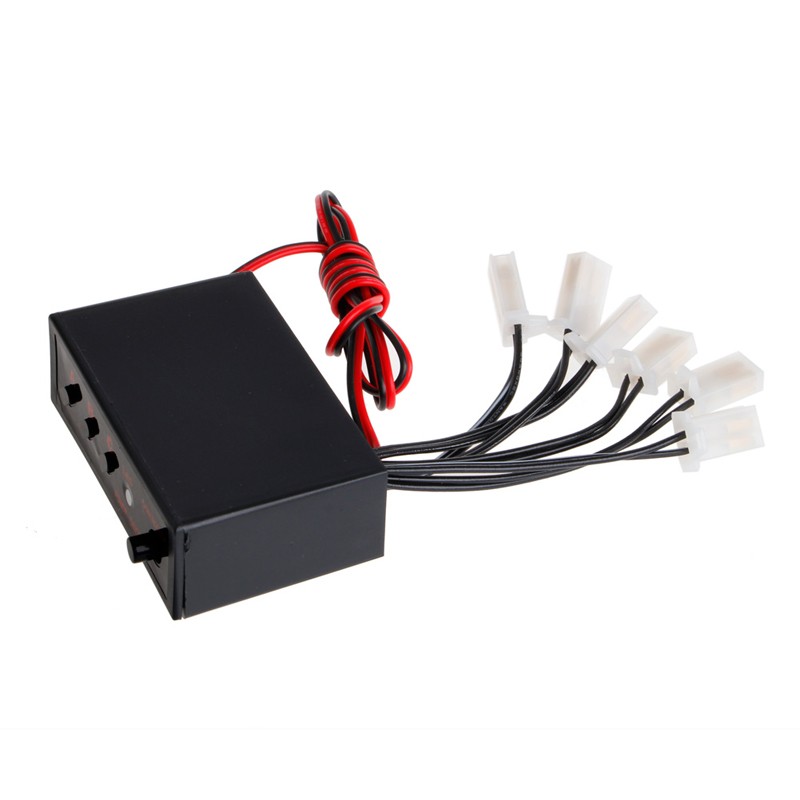 6 Ways LED Car Strobe Flash Light Lamp Emergency Flashing Controller Box for DC