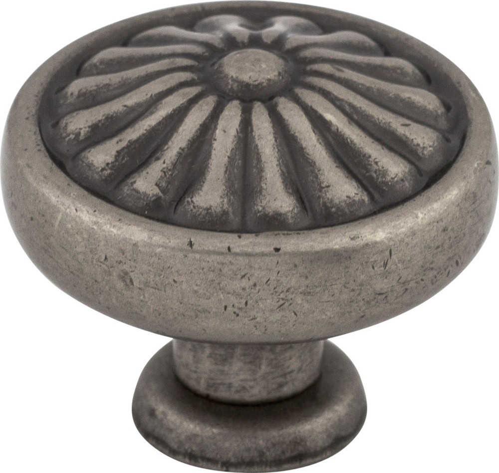 Top Knobs M1598 Flower Knob 1 1/4" Pewter Antique
