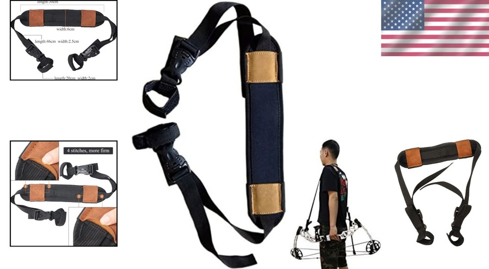 Durable Nylon Compound Bow Sling - Light & Adjustable for Ultimate Comfort
