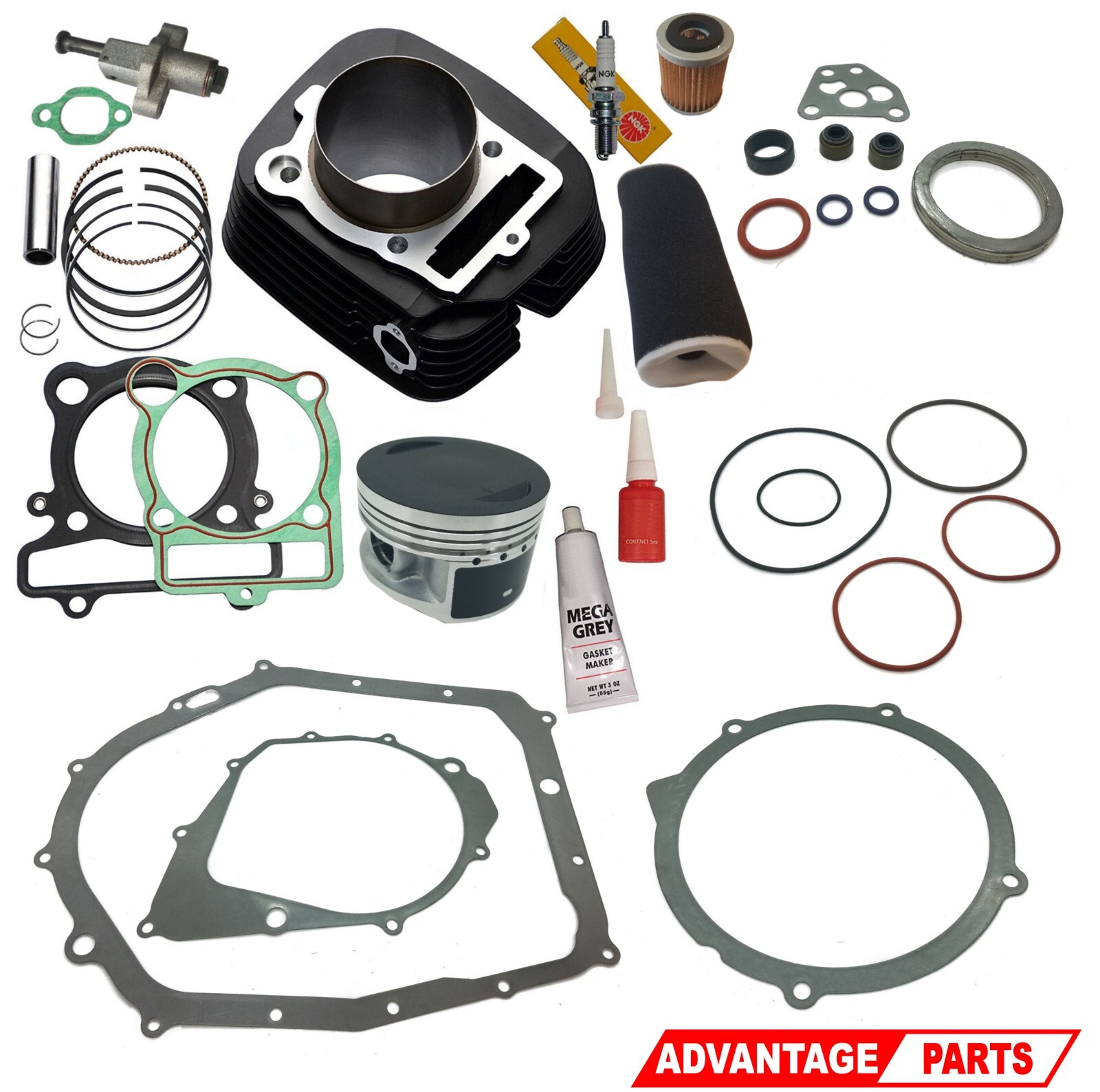 Yamaha Grizzly 350 Cylinder Piston Gasket Top End Kit Set 2007-2011 07-11