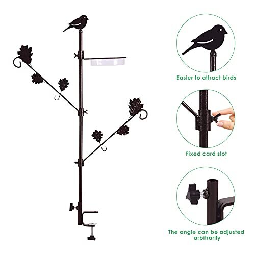 Deck Pole Porch Multihook Bird Feeder Hooks For Deck Kit With Feeder Polyester A