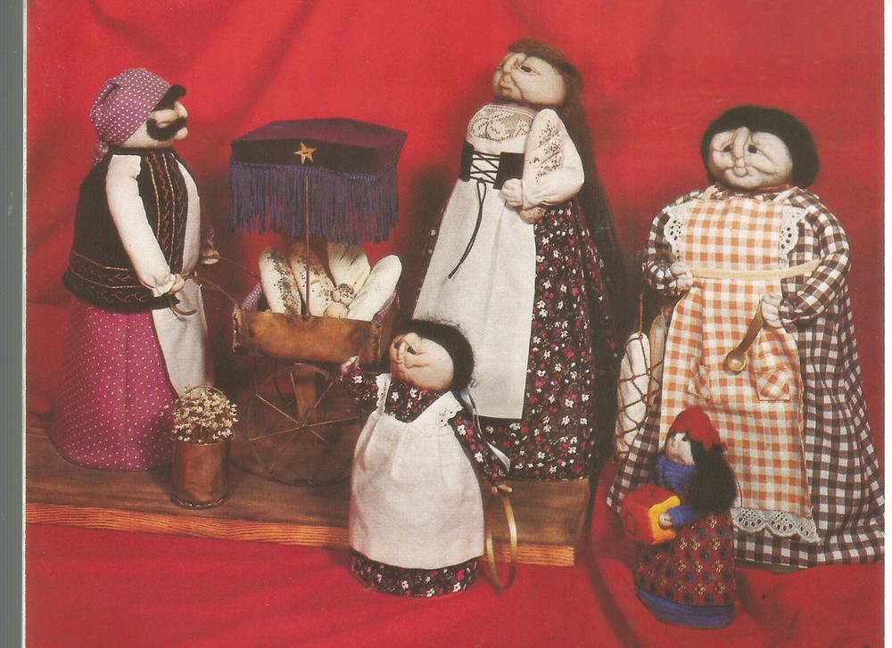 Character Dolls Patterns Pinch & Sew Stocking Faces Soft Sculpture E37