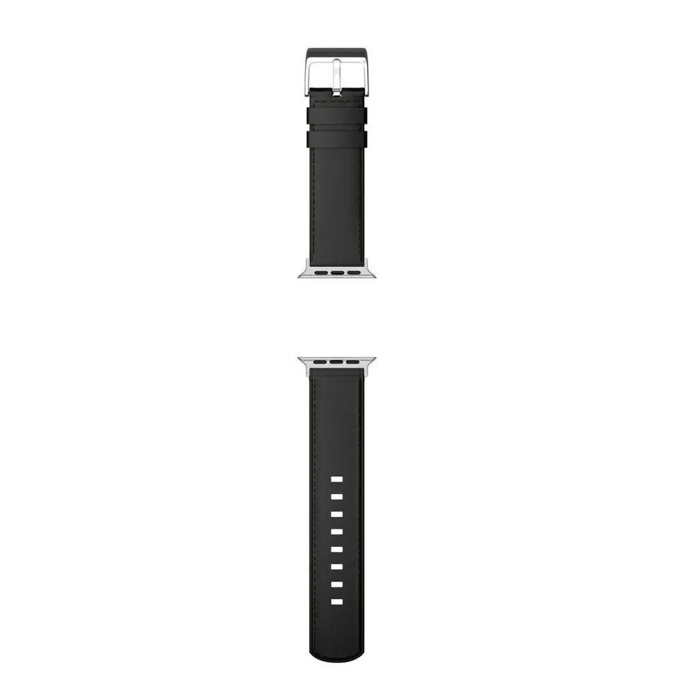 MobyFox Classic Leather Band Genuine Stitching ( Black )