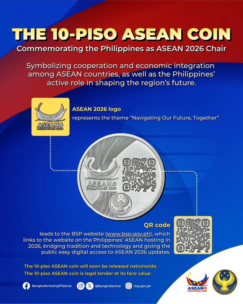 2026 ASEAN 10 Piso PH Commemorative Coin NGC BSP UNC