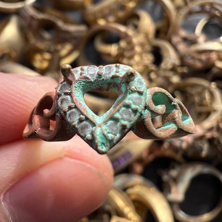 Brass Ring Blank Prong Setting Empty Base DIY Jewelry Crystal Gem Mount