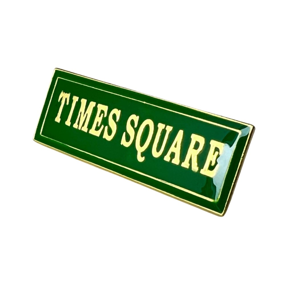 Times Square Street Sign Pin