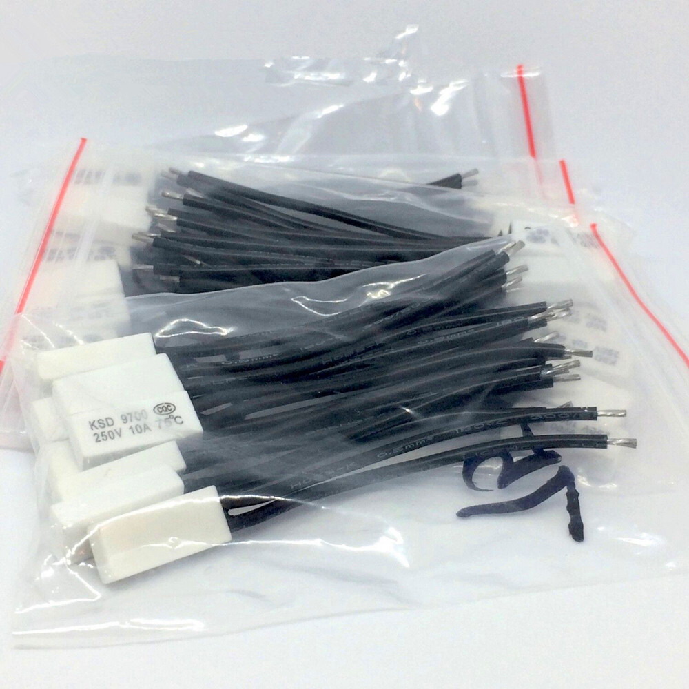 KSD9700 Plastic Temperature Switch Thermostat Thermal Protector, Closed or Open