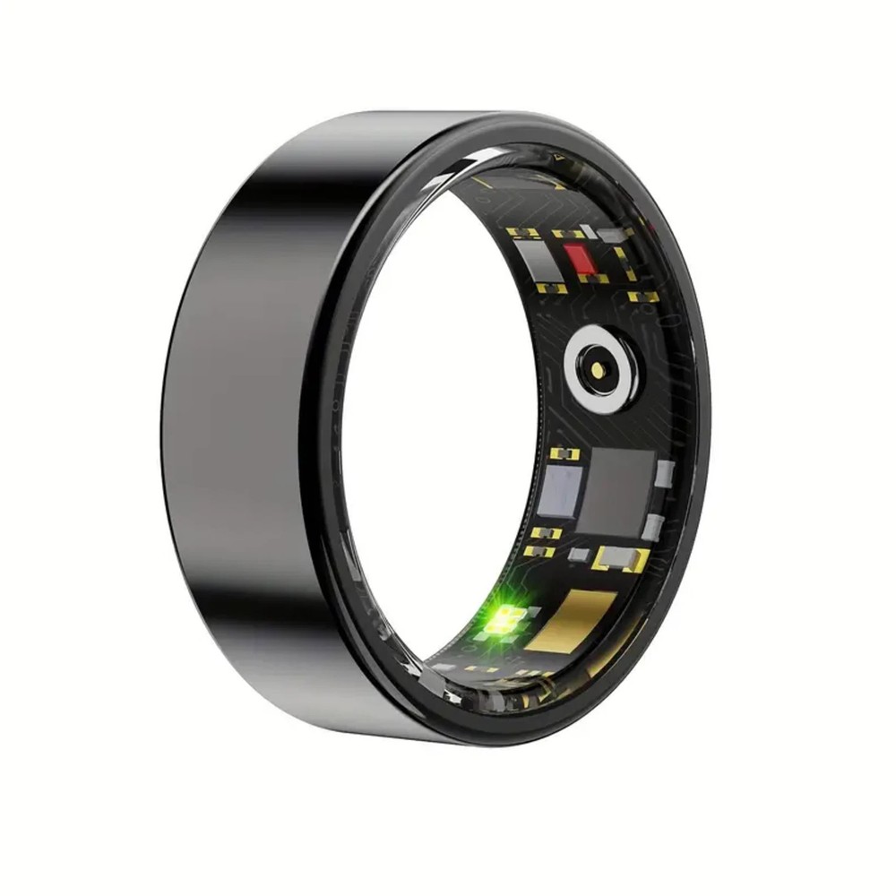 HX3918 Smart Ring Health Tracker Bluetooth Size 9 in Black iOS & Android w/ App