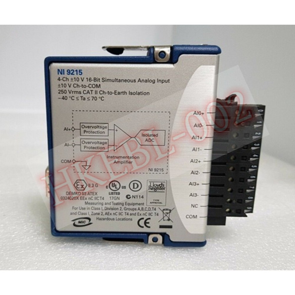 National Instruments NI 9215 cDAQ Analog Input Module Simultaneous Sampling