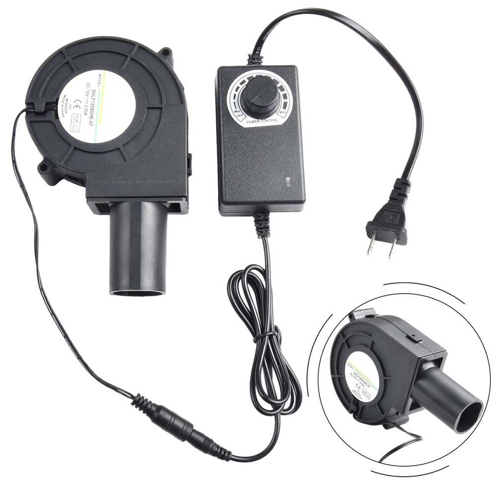 Powerful Airflow for Charcoal Grills 9733 DC Blower with Speed Controller