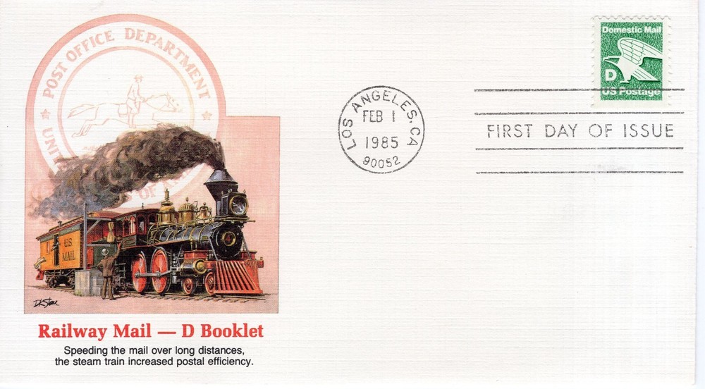 RAILWAY MAIL - D  BOOKLET - 1985 - FW1090
