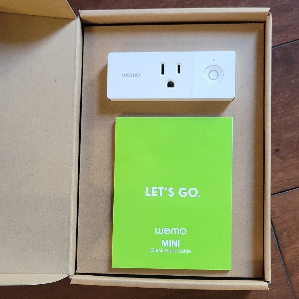 WeMo Mini WiFi Smart Plug Type B App-Controlled Remote swtch