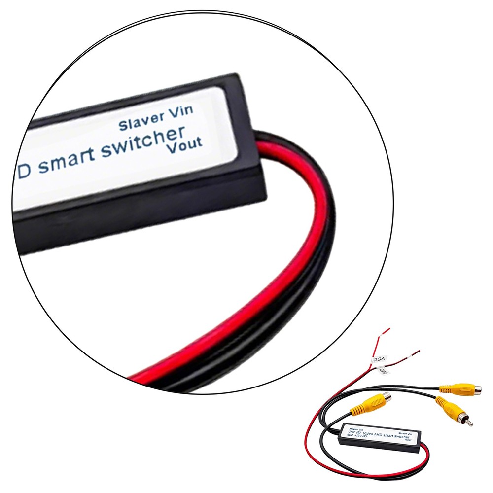 Car RCA Video Switch 2 Inputs 1 Output – Intelligent Auto Front/Rear Camera