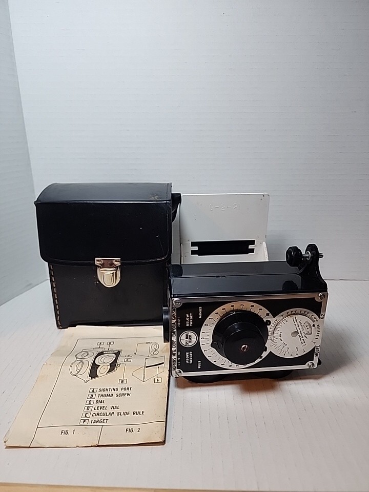 Vintage Hopkins MFG Corp Split Image Transit Model G2 & Case