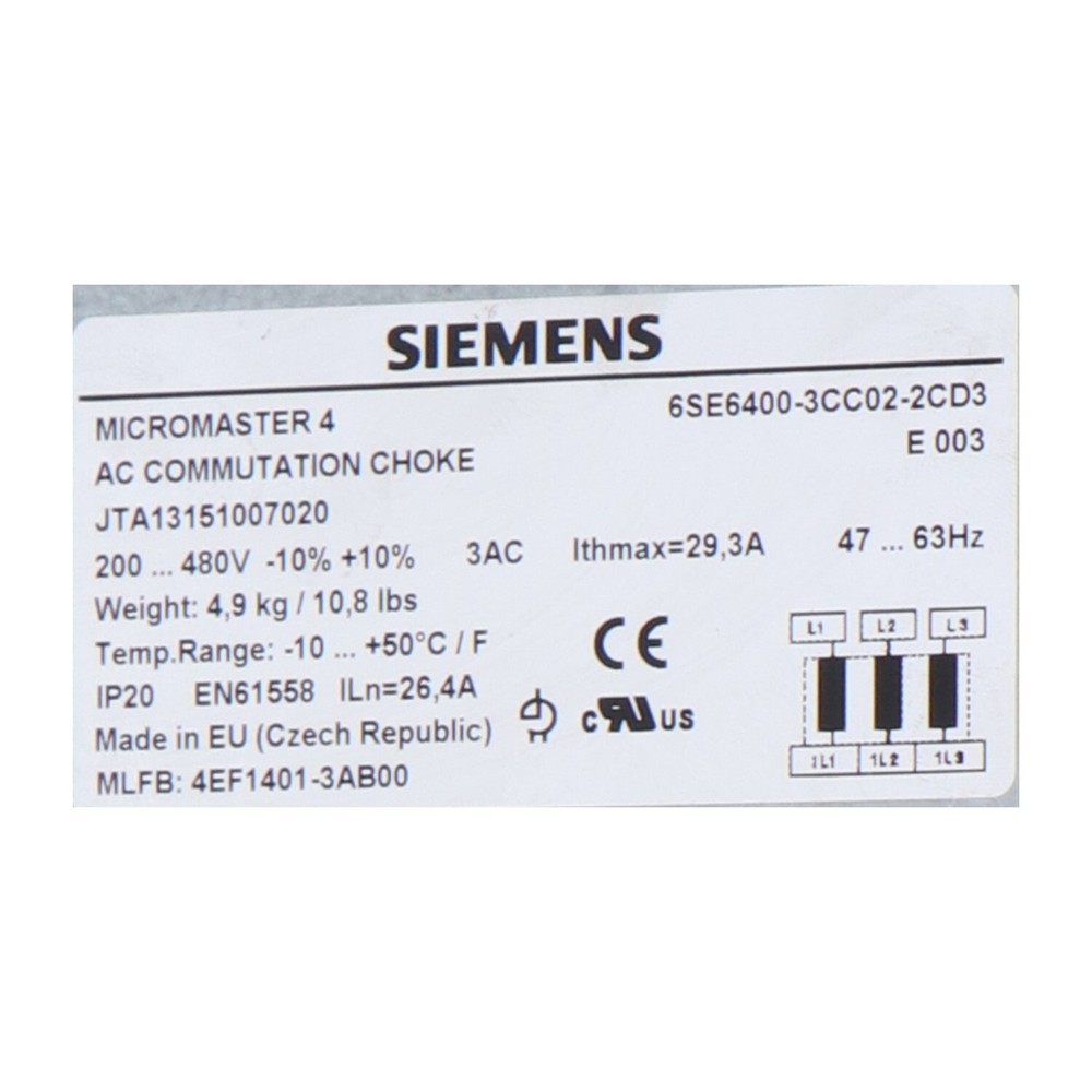 Siemens 6SE6400-3CC02-2CD3 Used UMP