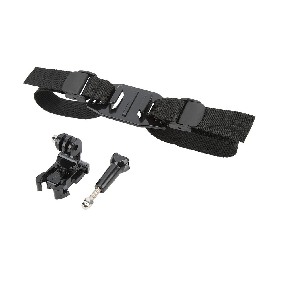 Action Camera Helmet Mount Strap Attachment With Bracket Adapter Base For He HBA