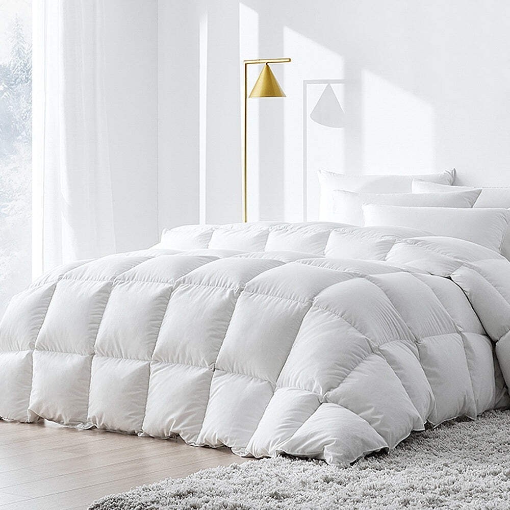 NNEDSZ Bedding Super King Size Duck Down Quilt
