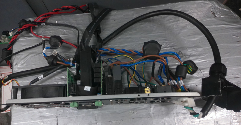 Eaton 9PX6K Power Module PDU Board with Circuit Breakers & Wiring