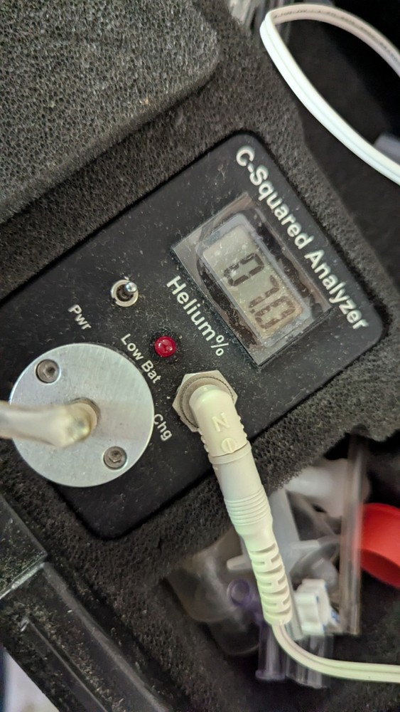 *UNTESTED* C-Squared Helium Analyzer Flow Through System