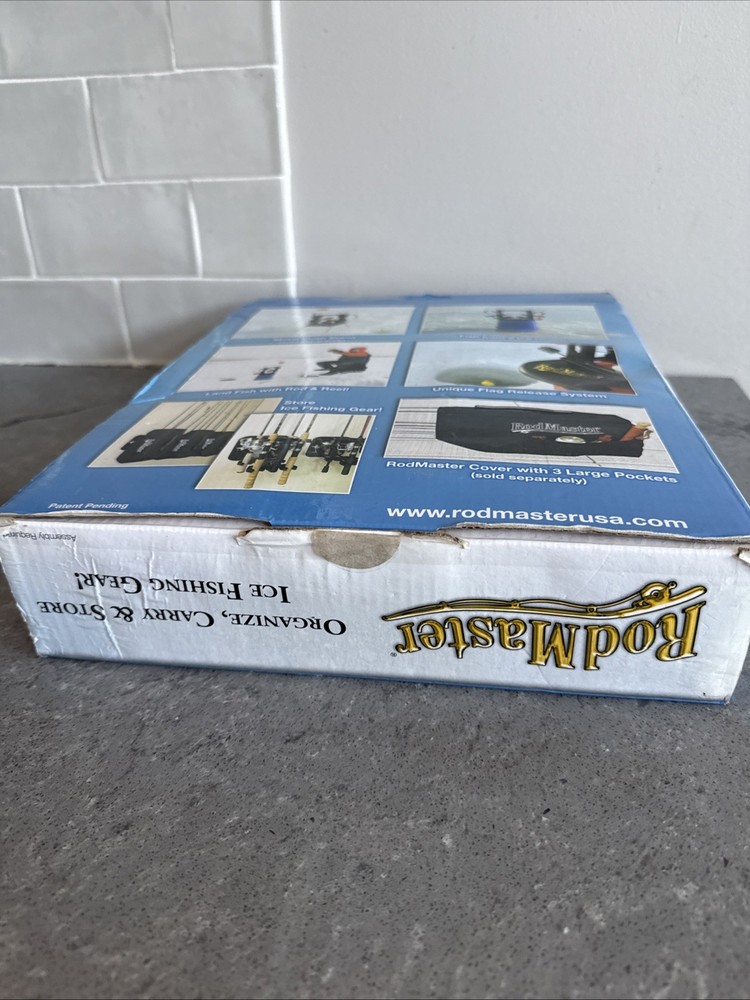 Rodmaster Ice Fishing System Tip Up Flag Release Two Holes Open Box