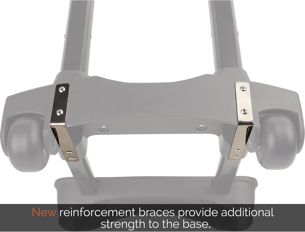 Telescoping 2 Section Trolley - Wide & Long Lasting Smooth Rolling Wheels