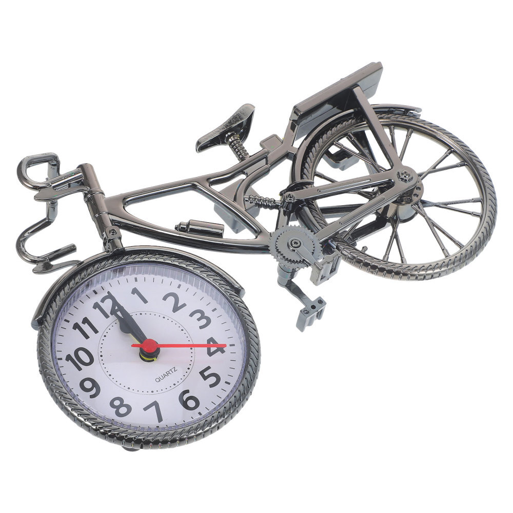 Bicycle Alarm Clock Retro Creative Clock Desktop Vintage Clock Desktop Decor